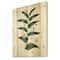 Designart - Vintage Plant With Little White Flowers - Farmhouse Print on Natural Pine Wood